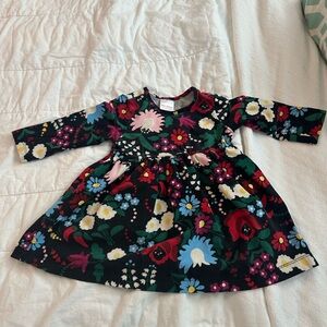 Hanna Andersson Black Floral Kids Dress